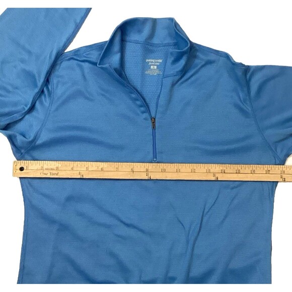 Patagonia Apilene Jacket -Women's Sz Small -Ocean Blue -Long-Sleeve -Quarter-Zip - Picture 7 of 9